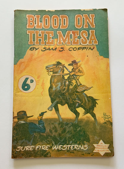 BLOOD ON THE MESA Australian pulp fiction Western book 1948