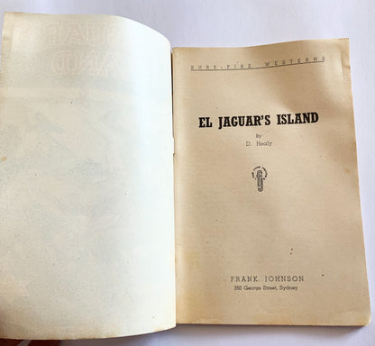 El Jaguars Island Australian pulp fiction Western book 1948