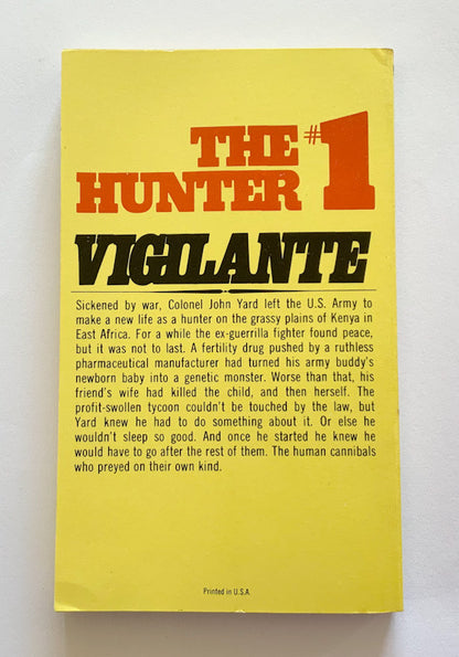 THE HUNTER no.1 SCAVENGER KILL United States pulp fiction book Ralph Hayes 1975