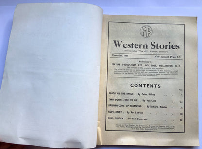 New Zealand WESTERN STORIES PULP FICTION western book