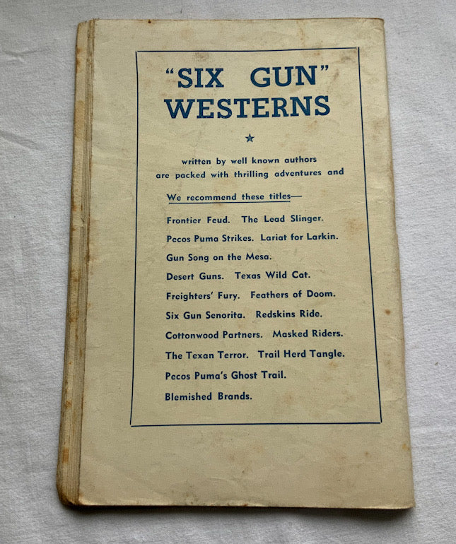 WINCHESTER WARPATH Australian Western pulp fiction book 1940s-50s