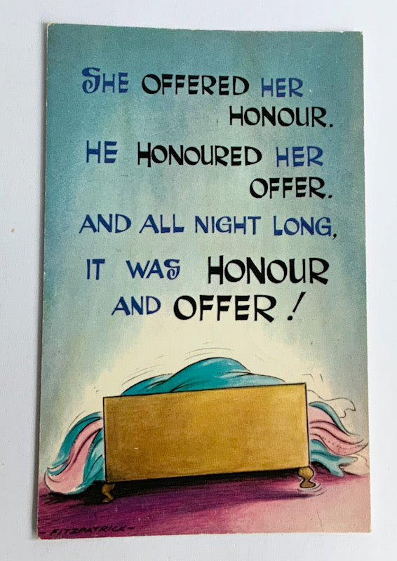 Vintage Comical Comic Series Postcard