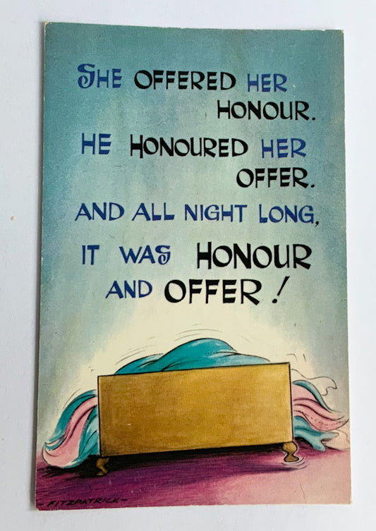 Vintage Comical Comic Series Postcard