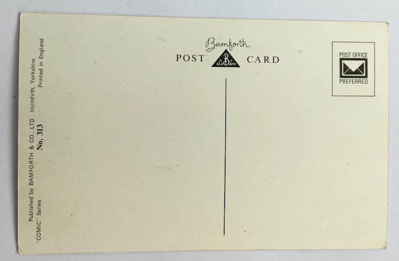 Vintage Comical Comic Series Postcard