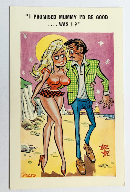Vintage Comical Comic Series Postcard