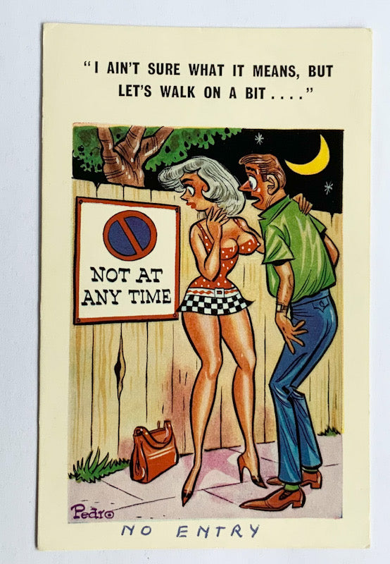 Vintage Comical Comic Series Postcard