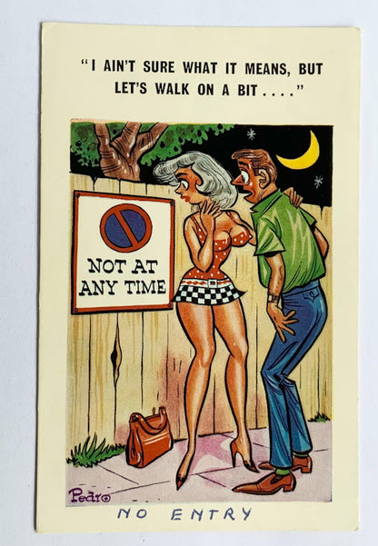 Vintage Comical Comic Series Postcard