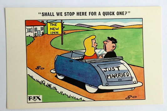 Vintage Comical Comic Series Postcard