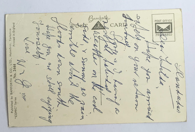 Vintage Comical Comic Series Postcard