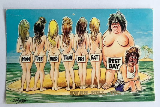 Vintage Comical Comic Series Postcard