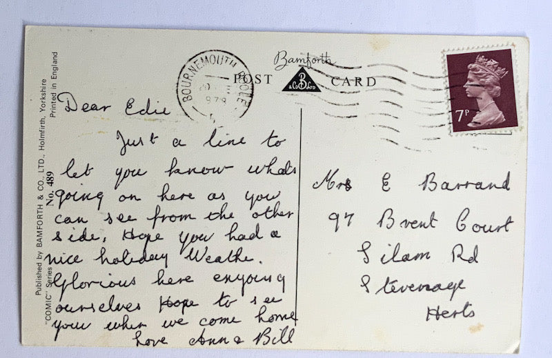 Vintage Comical Comic Series Postcard