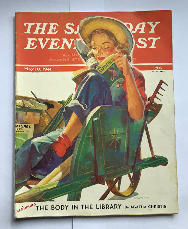 Large United States Saturday Evening Post magazine dating from 1941