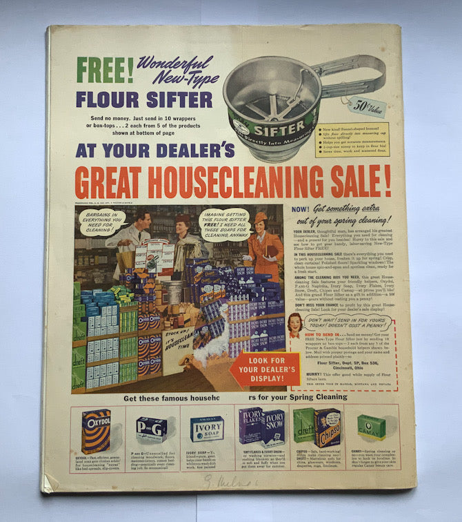 Large United States Saturday Evening Post magazine dating from 1941