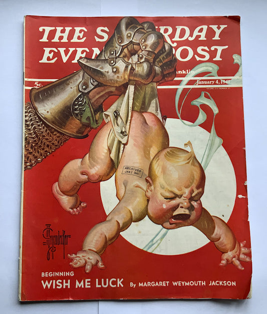 Large United States Saturday Evening Post magazine dating from 1941