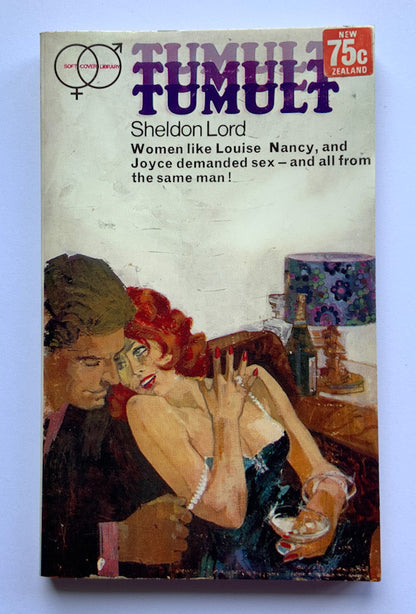 TUMULT by Sheldon Lord British sleaze pulp fiction book 1968