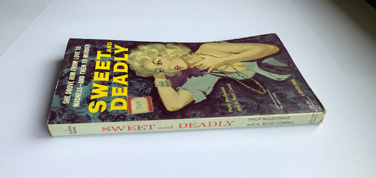 SWEET AND DEADLY United States crime pulp fiction book 1959