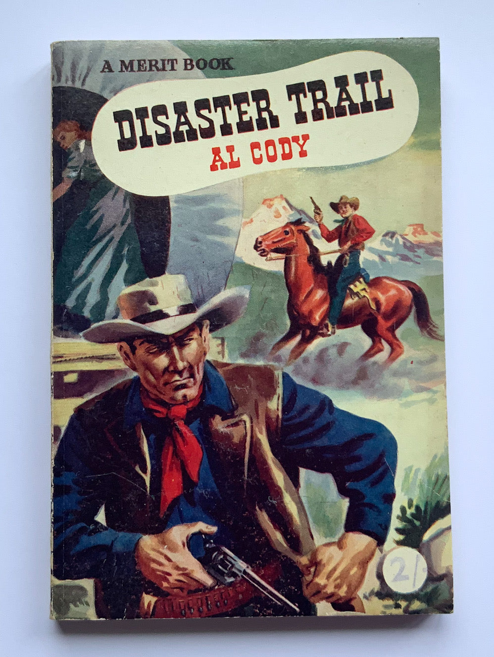 DISASTER TRAIL British Western pulp fiction book 1954