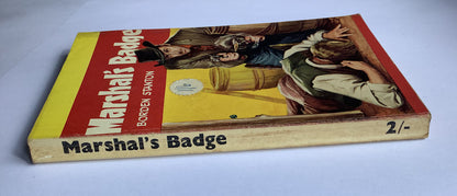 MARSHALS BADGE Western pulp fiction book by Borden Stanton 1959