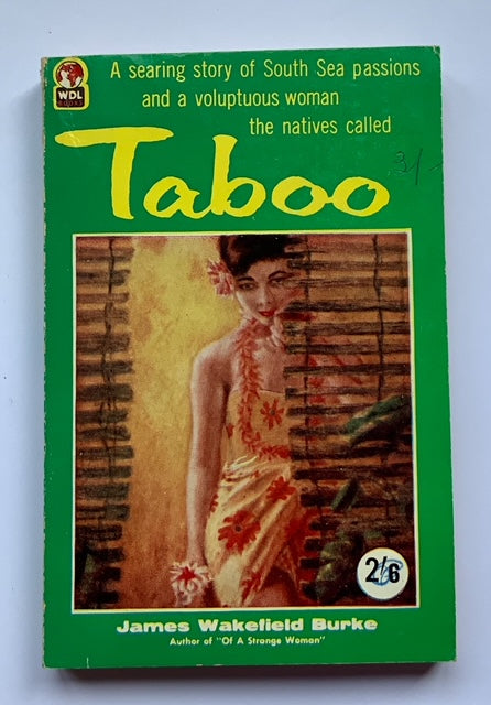 TABOO romance risqué pulp fiction book by James Wakefield Burke 1959