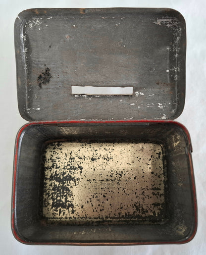 Vintage 1930s Mickey Mouse Treasure Chest Tin Money Bank – Made in Japan