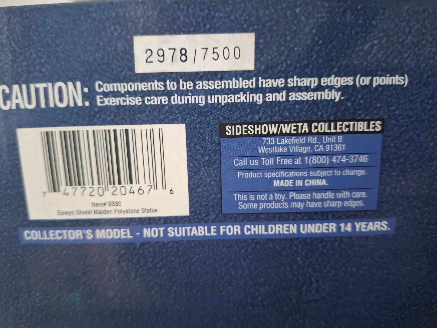 Sideshow Weta Éowyn Shield Maiden 1:6 Statue Lord of the Rings Return of King Limited Edition MIB