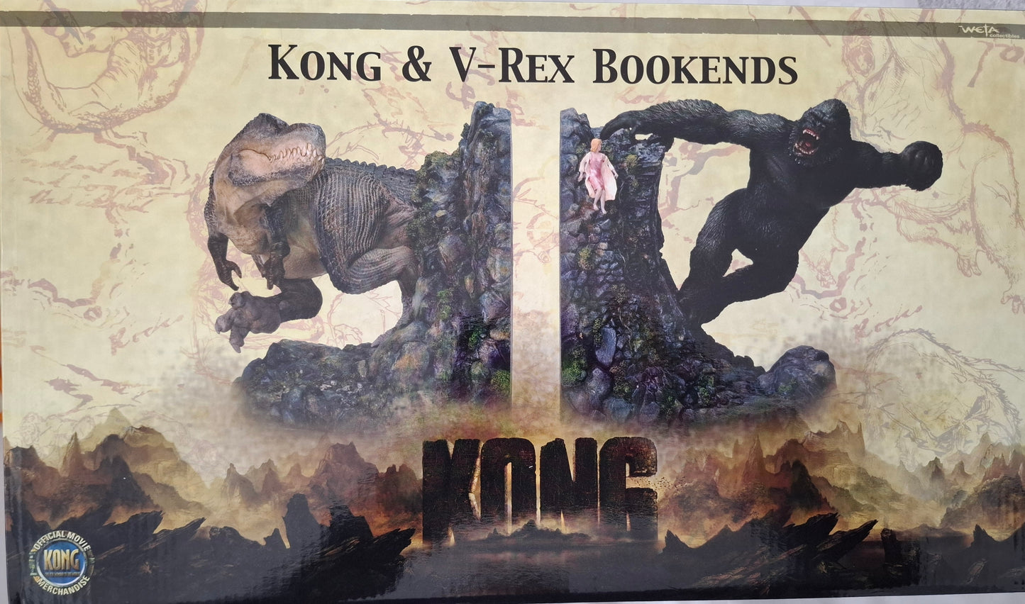 Weta Kong & V-Rex Bookends Limited Edition 0125/2500