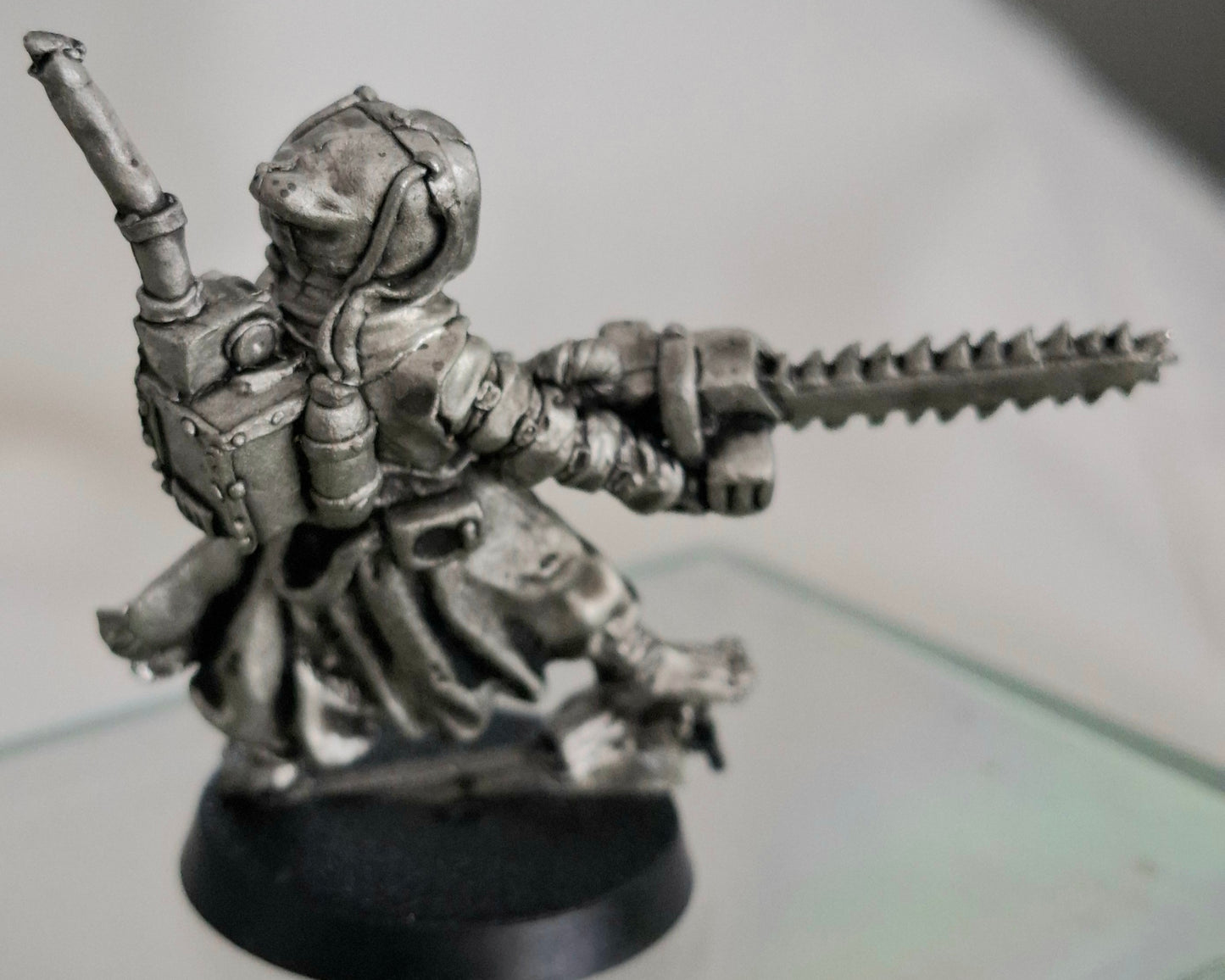 Gary Hunt Chainsaw Monk Pewter Miniature Figure 2016 Unpainted