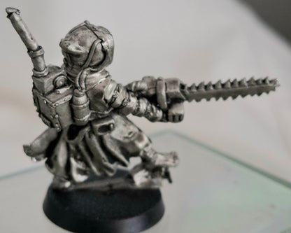 Gary Hunt Chainsaw Monk Pewter Miniature Figure 2016 Unpainted