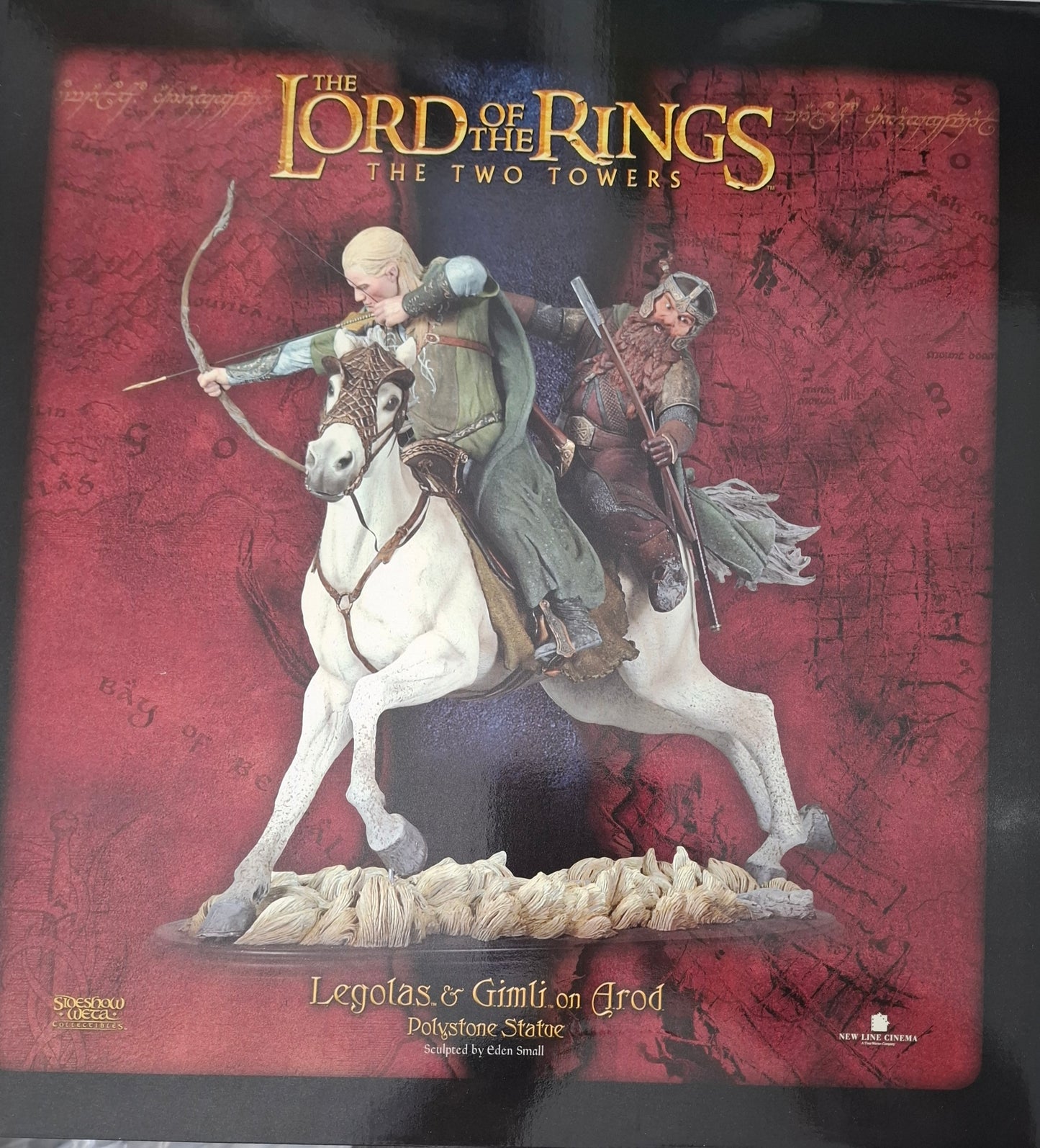 Weta Lord of the Rings The Two Towers Legolas & Gimli on Arod Statue Limited Edition 1865/5000