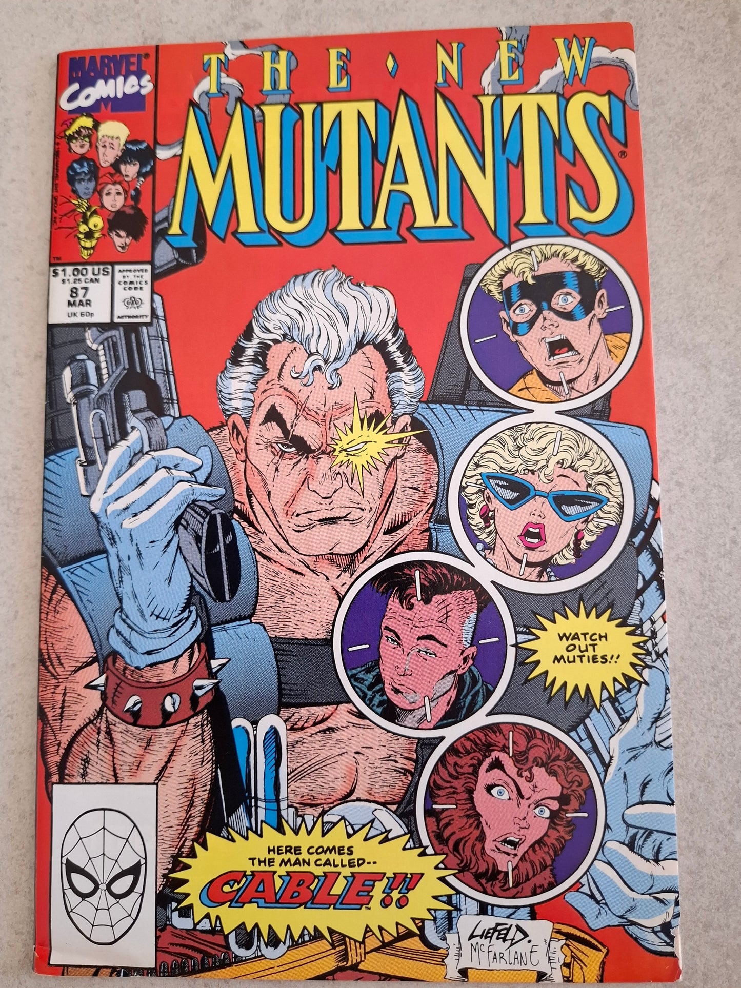 The New Mutants Vol.1 #87 1st Appearance of Cable 1990