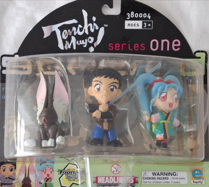 Tenchi Muyo! Series 1 Figures 2000, Pioneer Equity – Anime Collectible Set of 3, Sealed