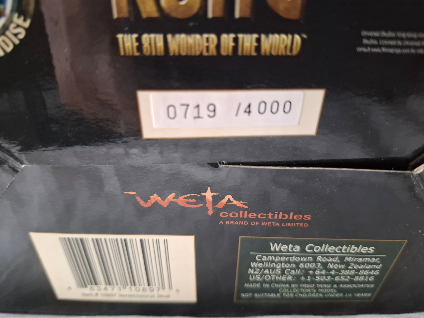 Weta Collectables KONG 8th Wonder of the World Venatosaurus Skull Limited Edition 719/4000