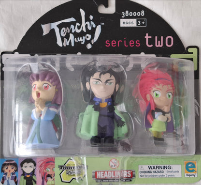 Tenchi Muyo! Series 2 Figures 2001, Pioneer Equity – Anime Collectible Set of 3, Sealed