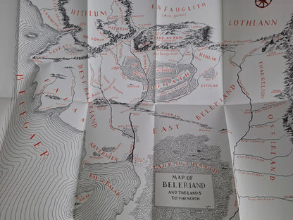 The Silmarillion – Rare UK First International Edition (Hardcover) 1977 with Clowes Map