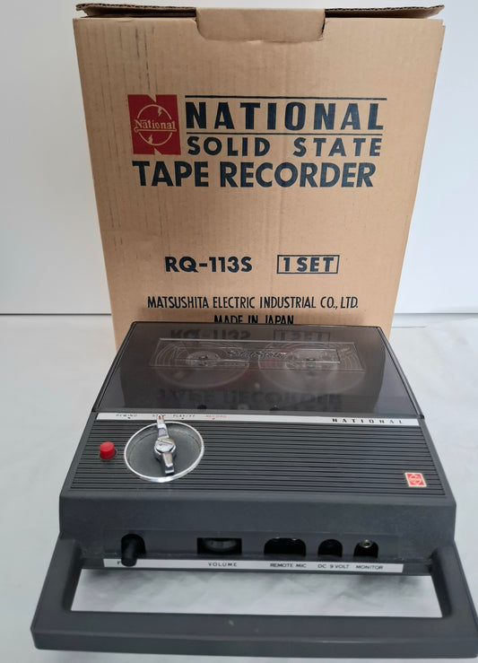 Vintage National RQ-113S Solid State Tape Recorder – Matsushita Japan – c.1967–1969