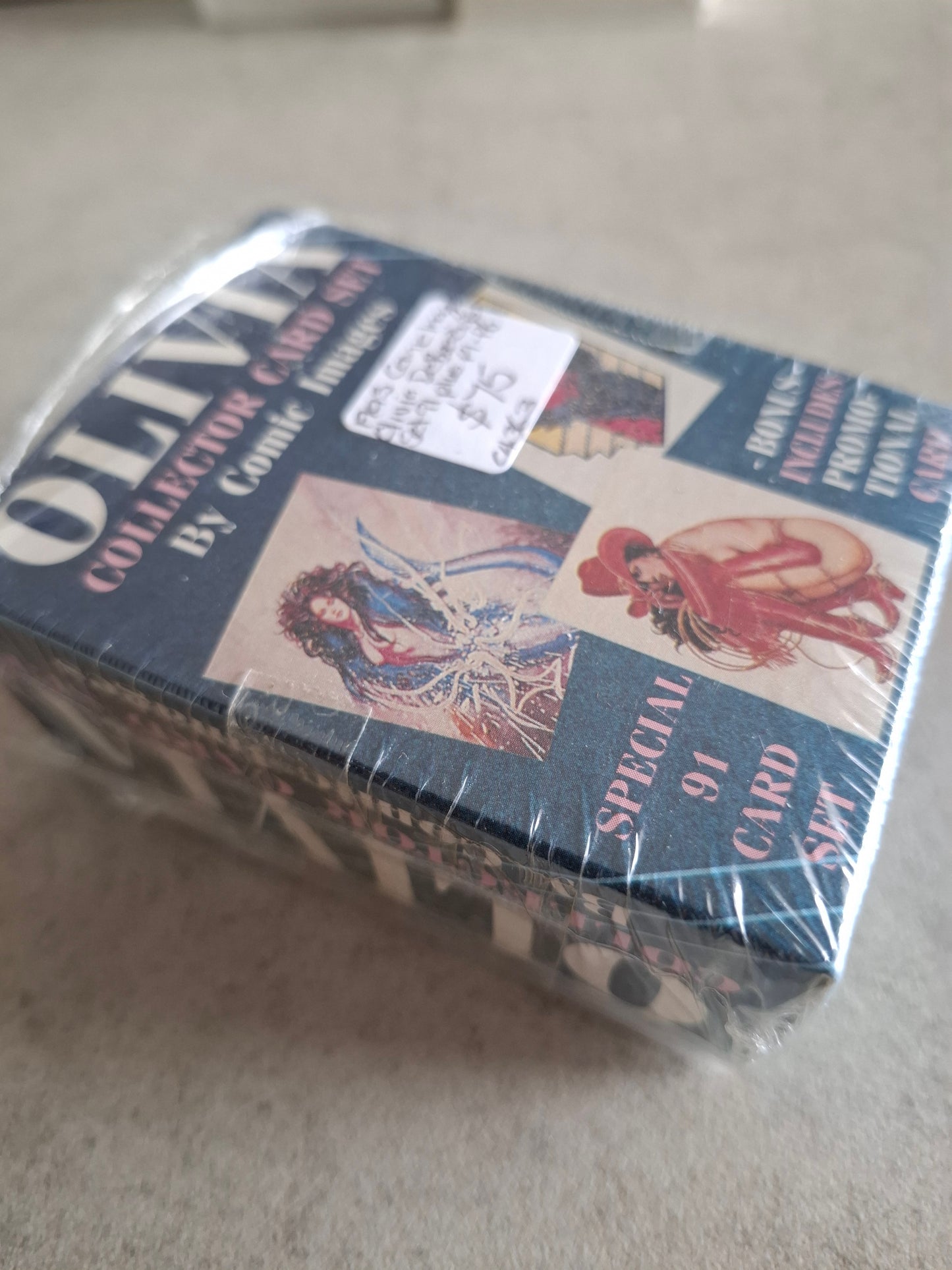 1993 Comic Images Olivia DeBerardinis Collector card set 91 plus Foil cards & promo card