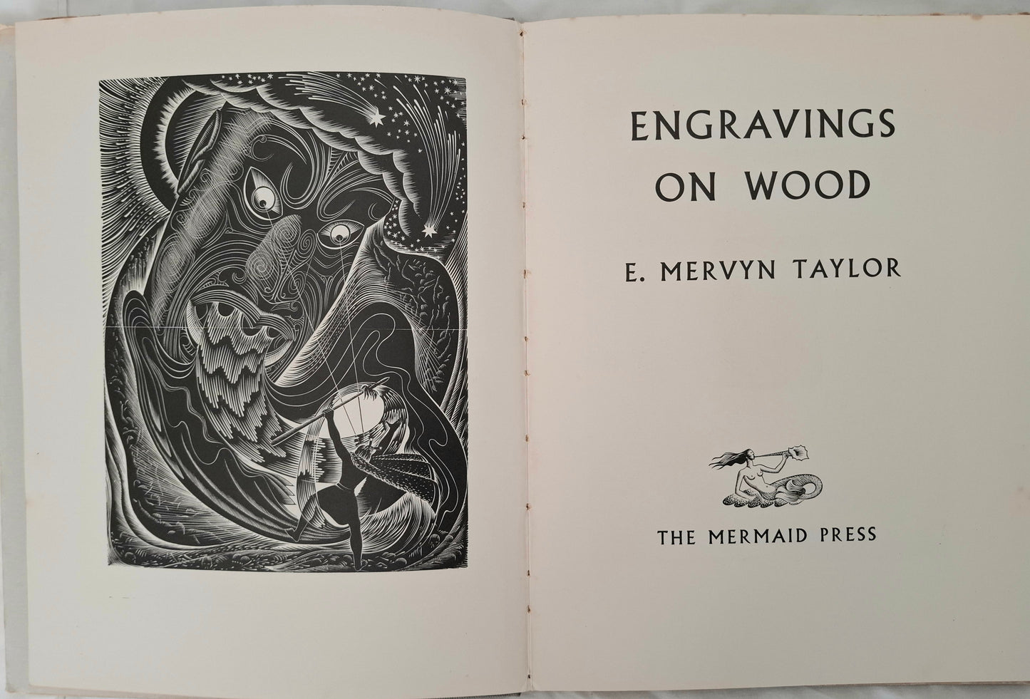 E. Mervyn Taylor – Engravings on Wood – Mermaid Press 1957 – Limited First Edition