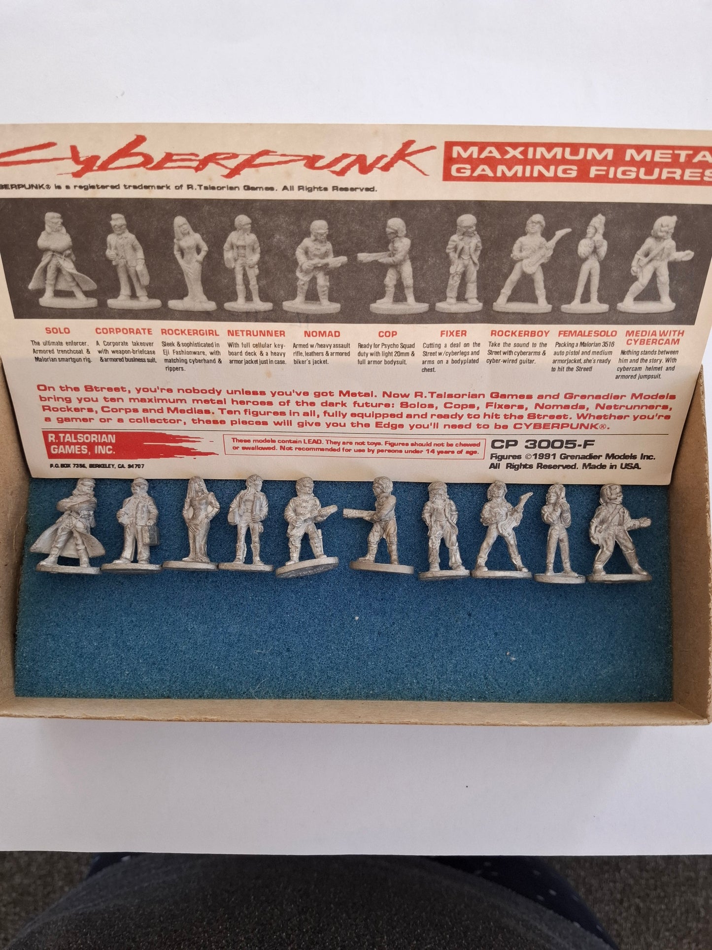 1991 Cyber PunkMetal Figure Set