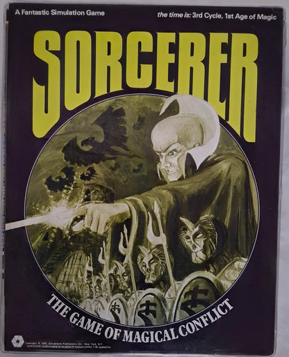 Sorcerer: The Game of Magical Conflict – SPI Fantasy Board Game – 1975
