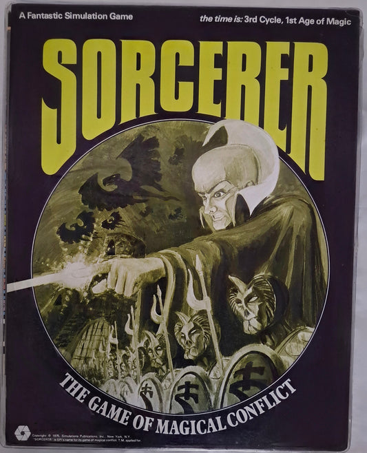 Sorcerer: The Game of Magical Conflict – SPI Fantasy Board Game – 1975