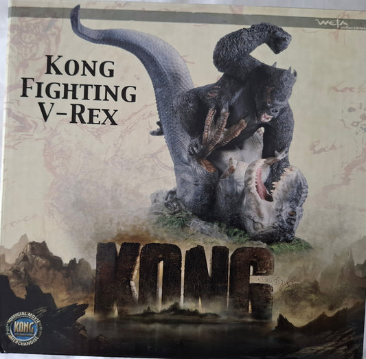 Weta Collectables KONG 8th Wonder of the World Kong fighting V-Rex