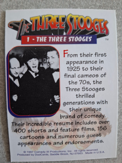 1997 DuoCards The Three Stooges base set 72 cards