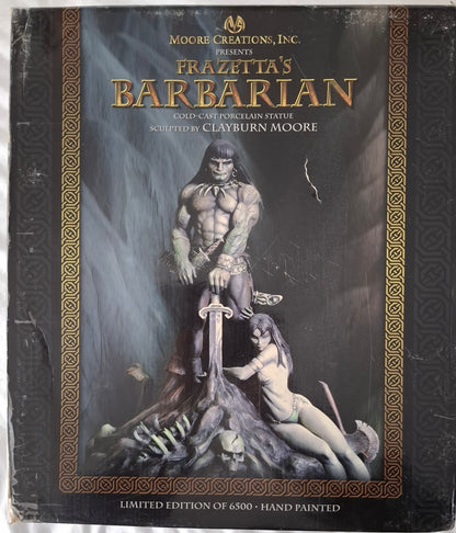 Moore Creations Frazetta's Conan Barbarian Cold-Cast Porcelain Statue Limited Edition 1210/6500