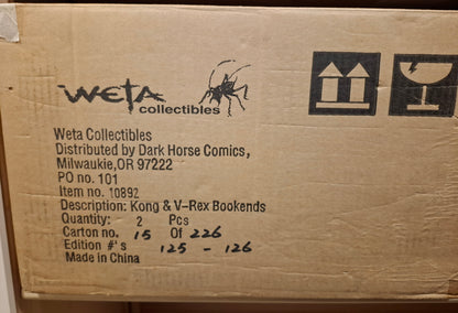 Weta Kong & V-Rex Bookends Limited Edition 0125/2500