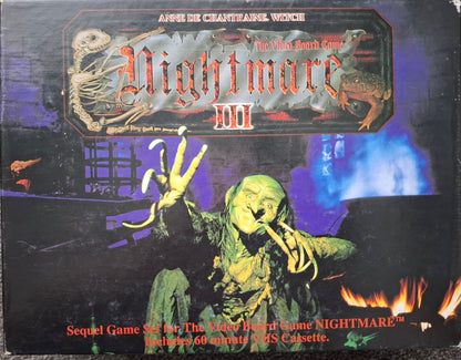 Nightmare III: Anne De Chantraine Witch Expansion VHS Board Game 1992