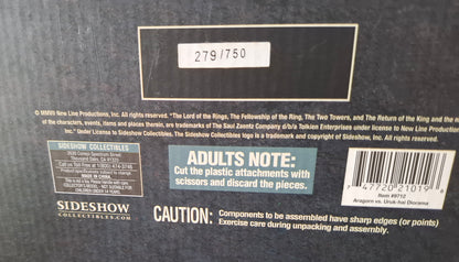 Weta Lord of the Rings Aragon vs Uruk-Hai The Wall of Hell's Deep Diorama Limited Edition 279/750