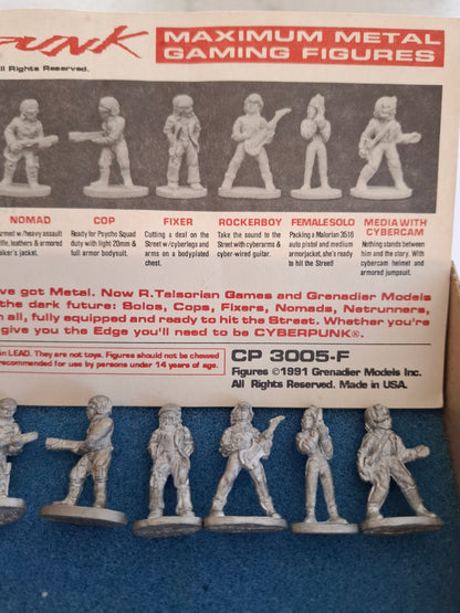 1991 Cyber PunkMetal Figure Set