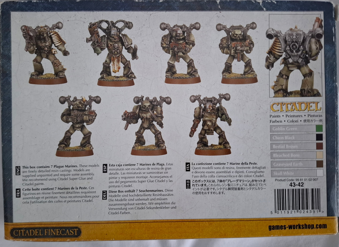 Warhammer 40,000 Death Guard Plague Marines Kit – 5th Edition (2011) – Games Workshop