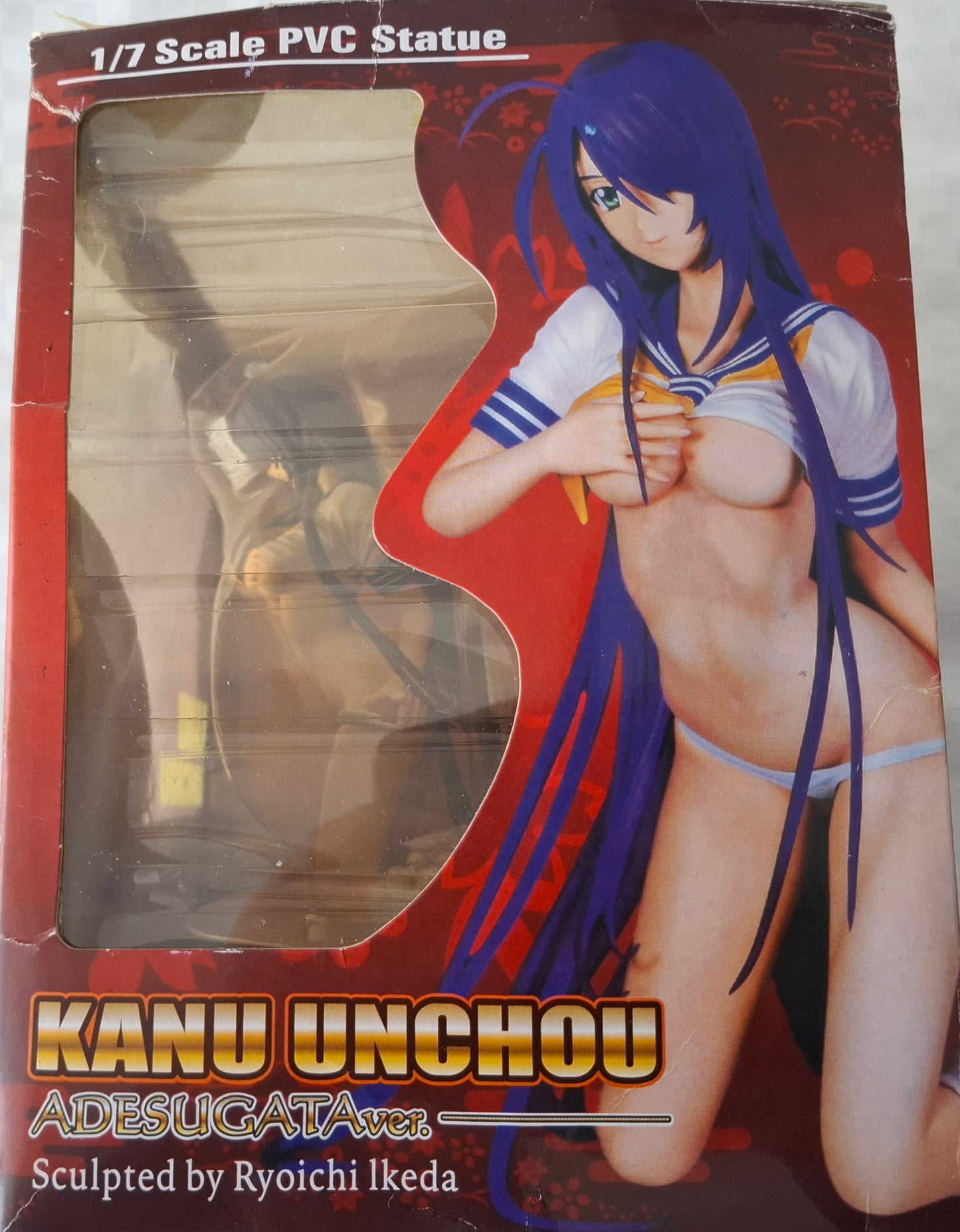 Wani Ikki Tousen Kanu Unchou 1/7 scale White-Blue By Ryoichi Ikeda Figure