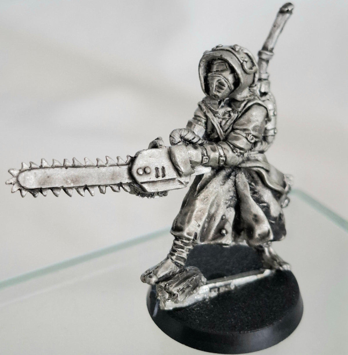 Gary Hunt Chainsaw Monk Pewter Miniature Figure 2016 Unpainted
